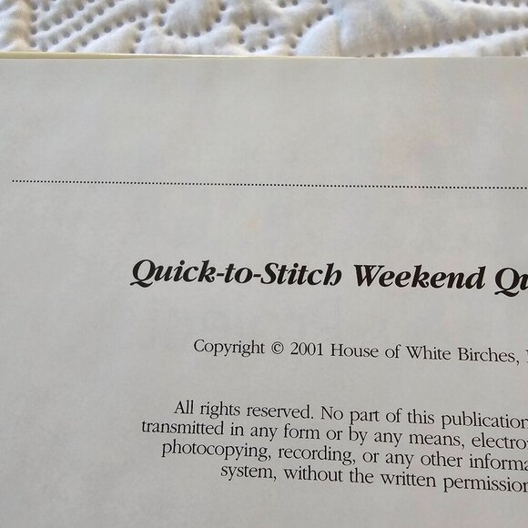 Vintage 1988 and 2001 Quilting Books Bundle - Small Projects & Weekend Quilts - Picture 6 of 16